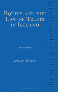 Cover image: Equity and the Law of Trusts in Ireland 3rd edition