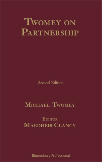 Omslagafbeelding: Twomey on Partnership 2nd edition