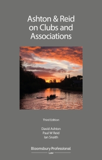 صورة الغلاف: Ashton & Reid on Clubs and Associations 3rd edition 9781526505163