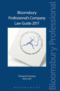 Imagen de portada: Bloomsbury Professional's Company Law Guide 2017 1st edition