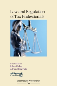 Imagen de portada: Law and Regulation of Tax Professionals 1st edition 9781526506207