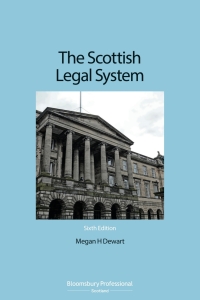 Imagen de portada: The Scottish Legal System 6th edition 9781526506337