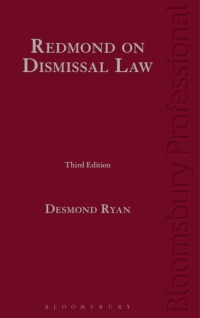Cover image: Redmond on Dismissal Law 3rd edition