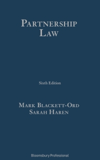 Cover image: Partnership Law 6th edition 9781526508423