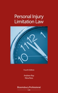 Cover image: Personal Injury Limitation Law 4th edition 9781526508607