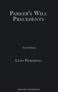 Cover image: Parker’s Will Precedents 1st edition 9781526509307