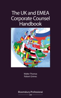 Imagen de portada: The UK and EMEA Corporate Counsel Handbook 1st edition 9781526509505