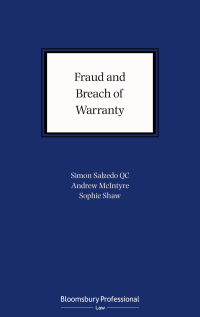 Immagine di copertina: Fraud and Breach of Warranty 1st edition 9781526509666