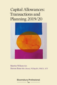 Omslagafbeelding: Capital Allowances: Transactions and Planning 2019/20 22nd edition 9781526511171