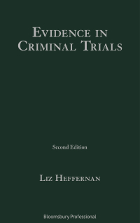 Omslagafbeelding: Evidence in Criminal Trials 2nd edition