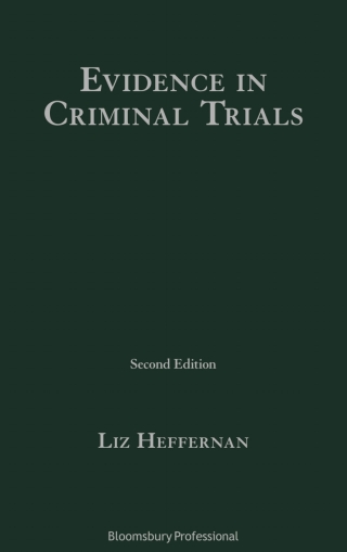 Imagen de portada: Evidence in Criminal Trials 2nd edition