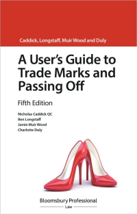 Imagen de portada: A User's Guide to Trade Marks and Passing Off 5th edition 9781526511553
