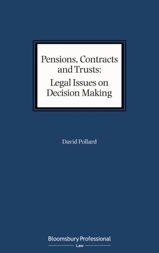 Cover image: Pensions, Contracts and Trusts: Legal Issues on Decision Making 1st edition 9781526511836