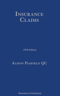 Cover image: Insurance Claims 5th edition 9781526511911
