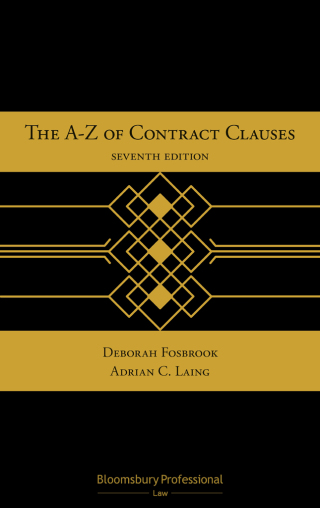 Cover image: The A-Z of Contract Clauses 7th edition 9781526512154