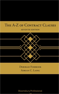Cover image: The A-Z of Contract Clauses 7th edition 9781526512154