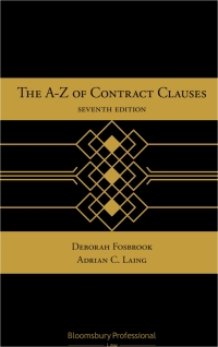 表紙画像: The A-Z of Contract Clauses 7th edition 9781526512154