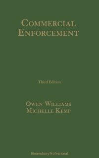 Cover image: Commercial Enforcement 3rd edition 9781526512895