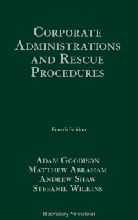 Imagen de portada: Corporate Administrations and Rescue Procedures 4th edition 9781526513250