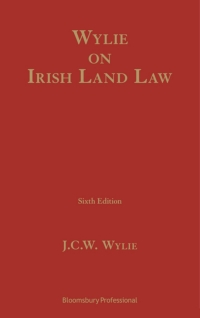 صورة الغلاف: Wylie on Irish Land Law 6th edition
