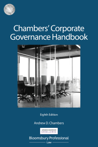 صورة الغلاف: Chambers' Corporate Governance Handbook 8th edition