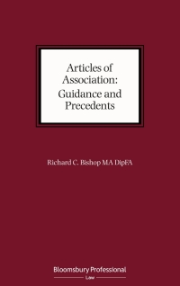Cover image: Articles of Association: Guidance and Precedents 1st edition 9781526514325