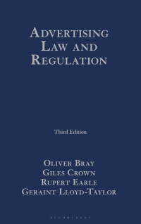 Immagine di copertina: Advertising Law and Regulation 3rd edition 9781526515414