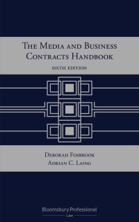 Immagine di copertina: The Media and Business Contracts Handbook 6th edition 9781526515452