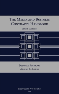 صورة الغلاف: The Media and Business Contracts Handbook 6th edition 9781526515452