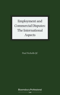 表紙画像: Employment and Commercial Disputes: The International Aspects 1st edition 9781526515803