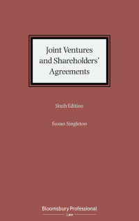Imagen de portada: Joint Ventures and Shareholders' Agreements 6th edition 9781526516084