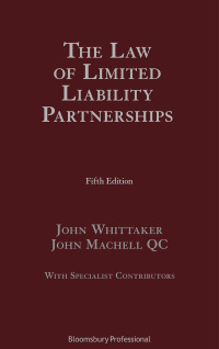 Cover image: The Law of Limited Liability Partnerships 5th edition 9781526516695