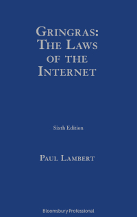 Imagen de portada: Gringras: The Laws of the Internet 6th edition 9781526517845