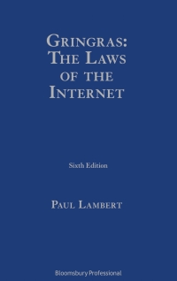 صورة الغلاف: Gringras: The Laws of the Internet 6th edition 9781526517845