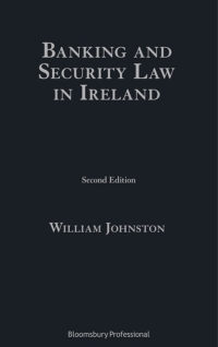 Cover image: Banking and Security Law in Ireland 2nd edition