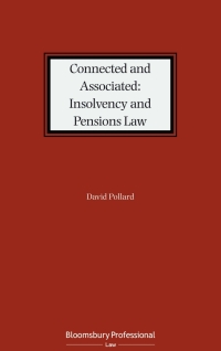 صورة الغلاف: Connected and Associated: Insolvency and Pensions Law 1st edition 9781526519597