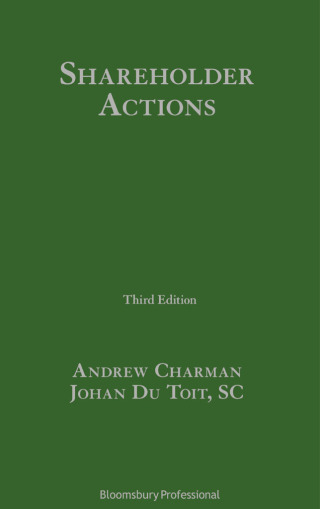 Cover image: Shareholder Actions 3rd edition 9781526519979