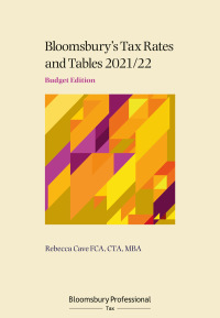 Imagen de portada: Tax Rates and Tables 2021/22: Budget Edition 1st edition 9781526520111