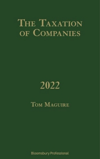 Imagen de portada: The Taxation of Companies 2022 1st edition