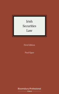 Titelbild: Irish Securities Law 1st edition