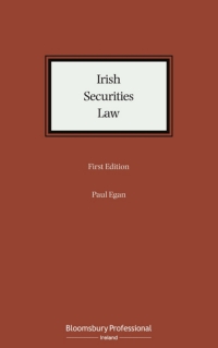 صورة الغلاف: Irish Securities Law 1st edition