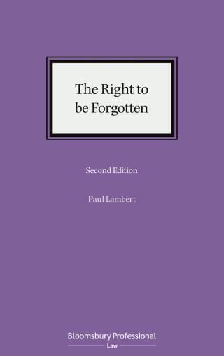 Imagen de portada: The Right to be Forgotten 2nd edition 9781526521934