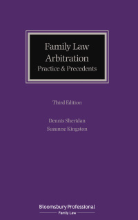 Cover image: Family Law Arbitration 3rd edition 9781526522078