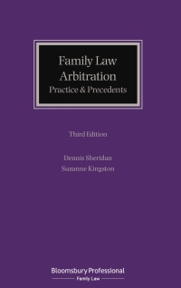 Imagen de portada: Family Law Arbitration 3rd edition 9781526522078