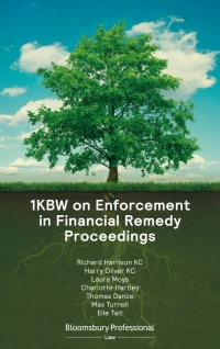 Cover image: 1KBW on Enforcement in Financial Remedy Proceedings 1st edition 9781526522542
