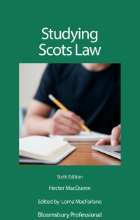 Cover image: Studying Scots Law 6th edition 9781526523365