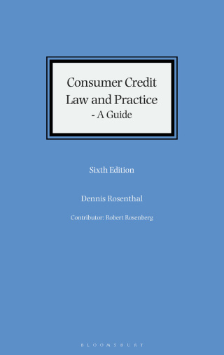 Cover image: Consumer Credit Law and Practice - A Guide 6th edition 9781526524775