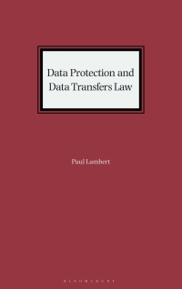 Cover image: Data Protection and Data Transfers Law 1st edition 9781526524843