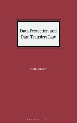 Cover image: Data Protection and Data Transfers Law 1st edition 9781526524843