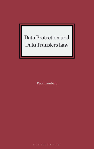 Cover image: Data Protection and Data Transfers Law 1st edition 9781526524843